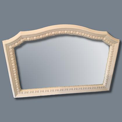 Large Egg Dart Plaster Frame Mirror, Plaster Mouldings For Mirrors