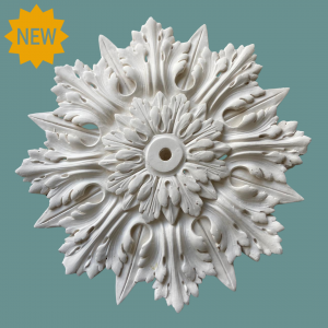 Acanthus Leaves with Flower Plaster Ceiling Centre CC10 540mm