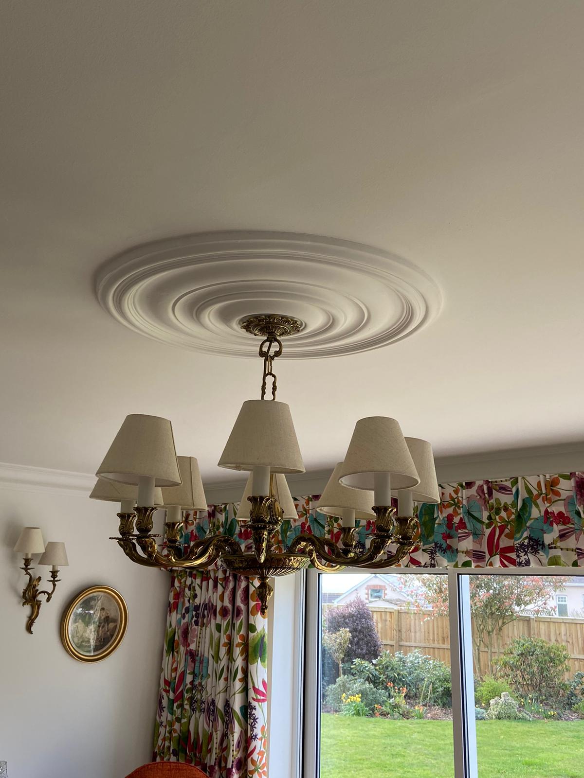 Hand-crafted ceiling centres in Devon by Abby Mouldings  